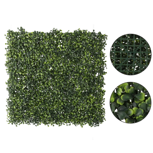 Decoratief paneel van kunstbuxus 50 × 50 cm