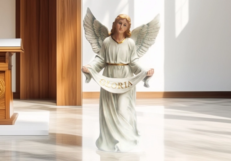 Kerststalfiguur – engel met sjerp 99 cm