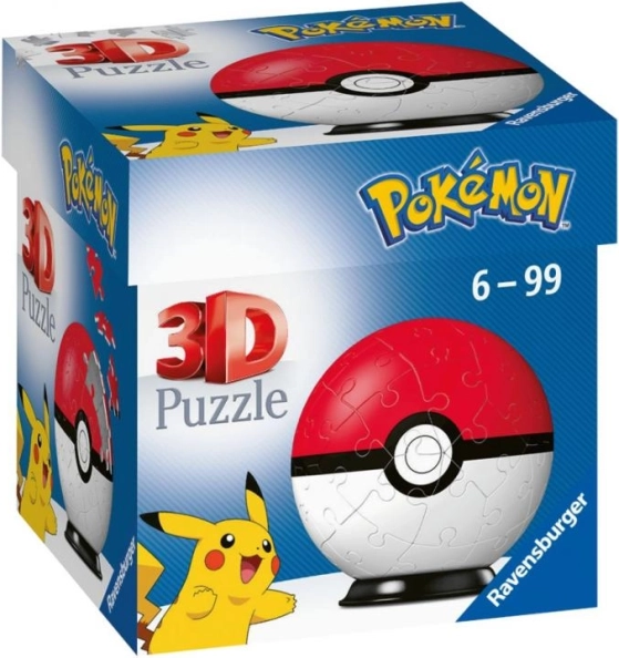 3D-puzzel Pokémon Poké Ball van Ravensburger, 54 stukjes
