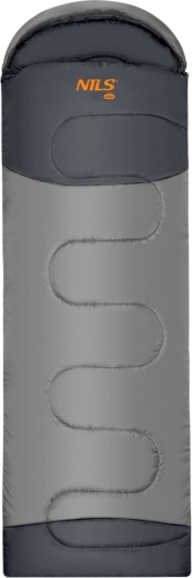 NILS Camp verlengde deken-slaapzak NC2008 antraciet-oranje
