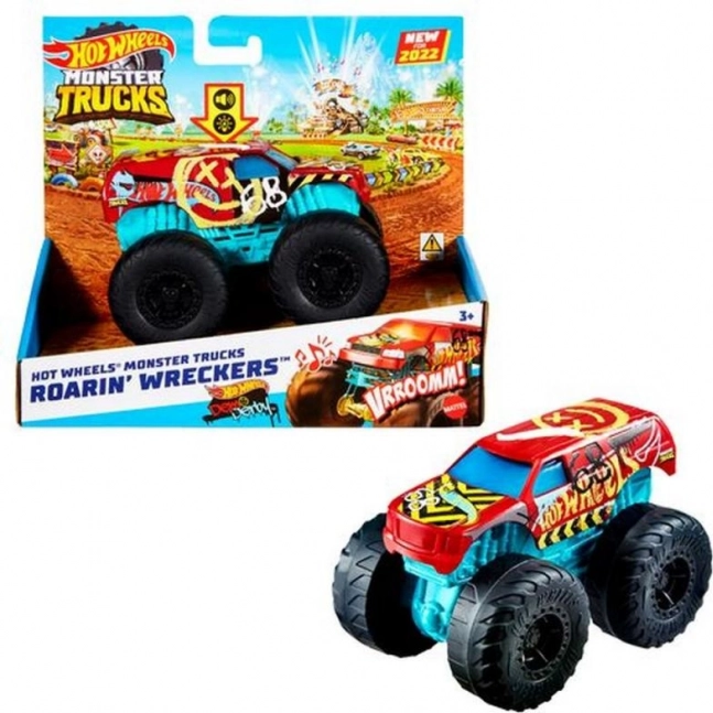 Hot Wheels Monster Trucks Race Ace met geluids- en lichteffecten 1:43 – Bone