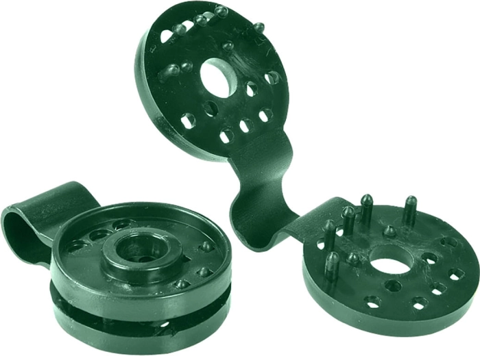 Klemsluiting voor geweven schaduwnet van PE met UV-bescherming, 10,2 × 4 cm (20 stuks)