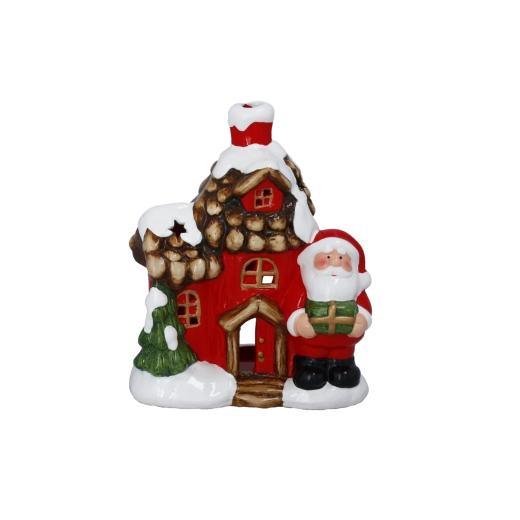 Kerstdecoratie Santa Claus' huisje