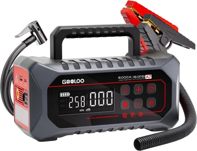 GOOLOO A7 startapparaat met compressor en powerbank