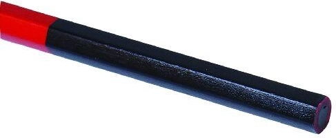 Bouwpotloden HB rood/blauw (12 stuks)