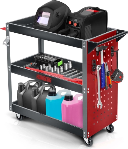 HUMBERG gereedschapswagen met 3 leggers, 300 kg