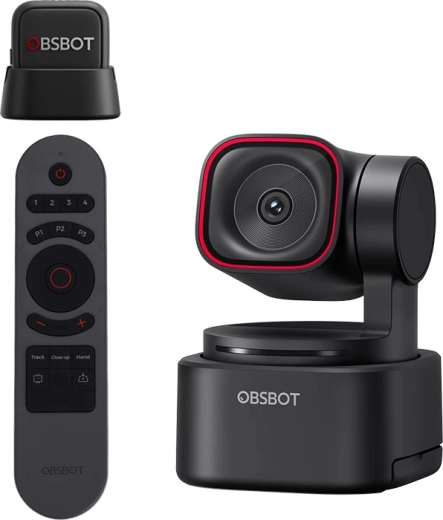 OBSBOT Tiny 3 Lite-webcam met afstandsbediening en microfoon