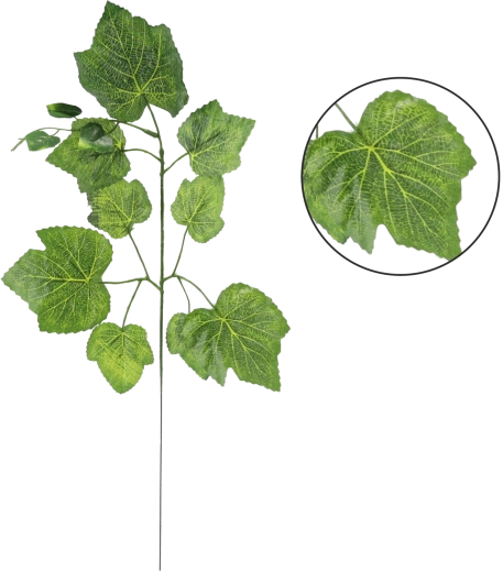 Kunsttak met bladeren van wijnrank 58 × 34 cm