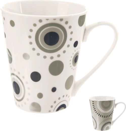 Porseleinen mok cirkels 0,35 l – mix van decors