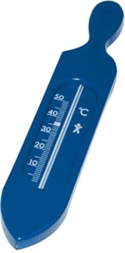 Badthermometer 19 cm, blauwe kunststof