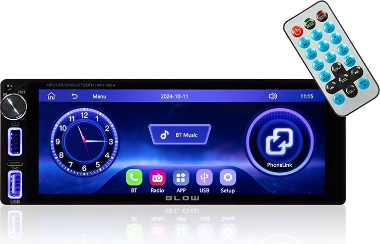 Autoradio BLOW met 7-inch touchscreen en Bluetooth