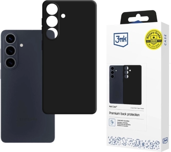 Matte hoes voor Samsung Galaxy S26+ zwart