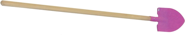 Kinder-hartvormige schep met houten steel 75 cm