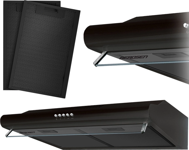 Onderbouw afzuigkap 50 cm BERDSEN BE-10A zwart