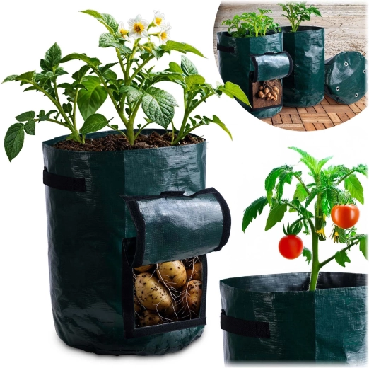 Kweekzak voor groente 43 l met oog voor oogst