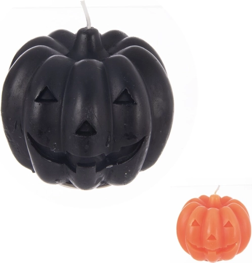 Decoratieve pompoenkaars 8 × 8 × 7 cm (2 varianten)