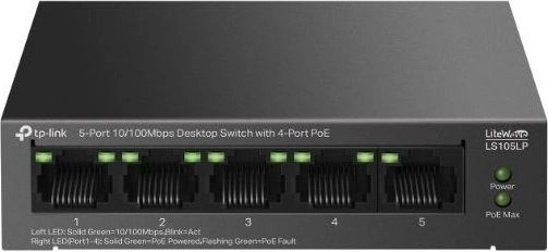 TP-Link LiteWave LS105LP 5-poorts PoE-switch