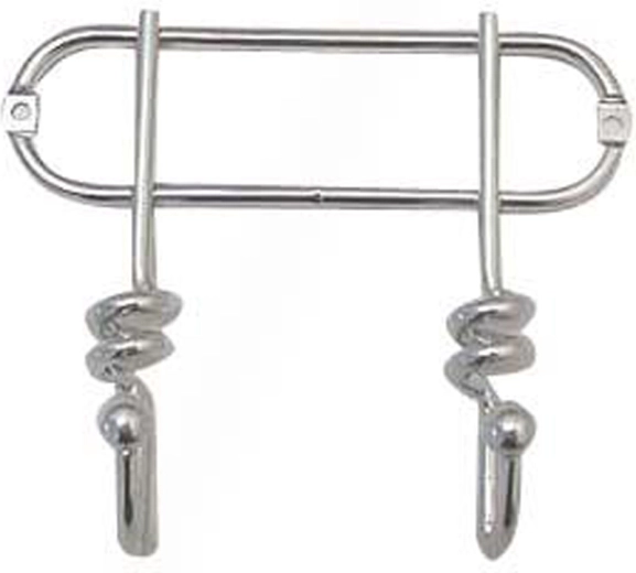 Wandkapstok Toro Twist met 2 haken