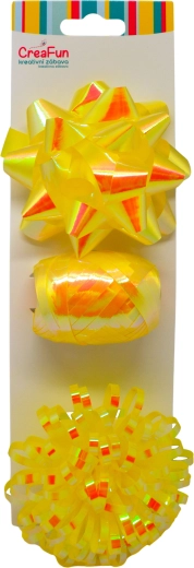 Cadeauset goud iriserend glanzend – lint 10 m en 2 strikken