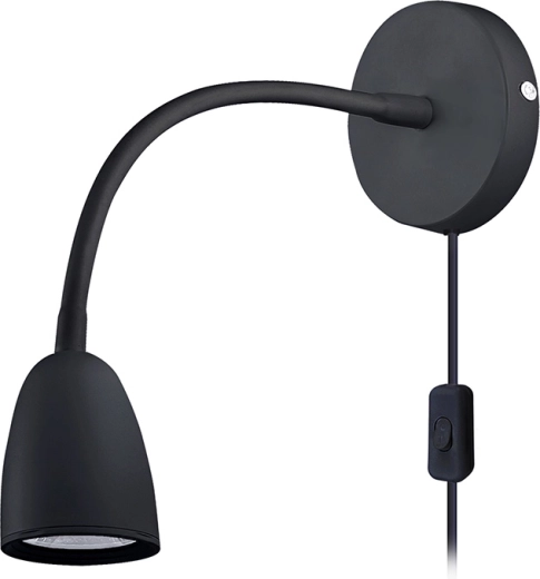Solight led-wandlamp met dimfunctie 4 W, 280 lm, 3000 K, zwart