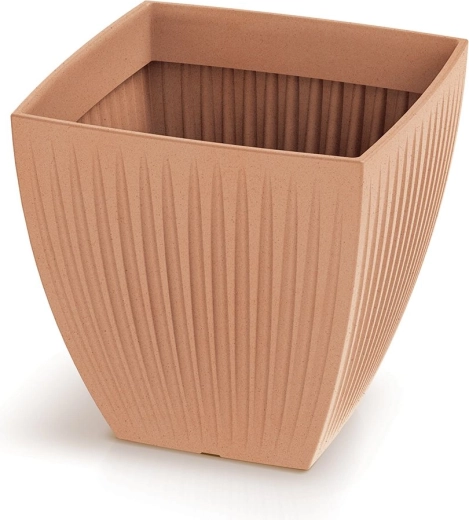 Bloempot Latia Square Midl 30 × 30 × 30 cm terracotta