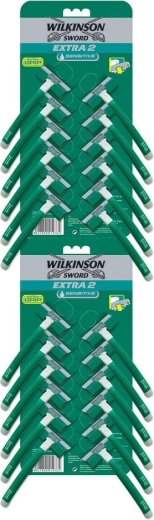 Wegwerpscheermesje WILKINSON Extra 2 Sensitive met hydraterende strip