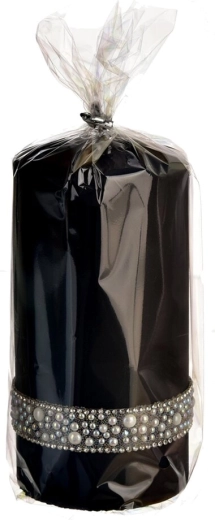 Stompkaars Pearl zwart 7 × 14 cm