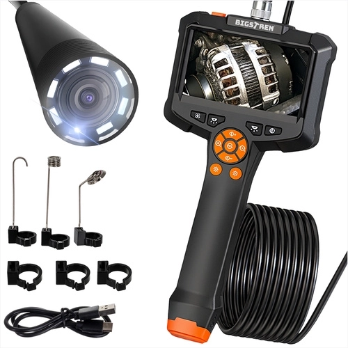 Bigstren endoscopische inspectiecamera 5 m met display Full HD IP67