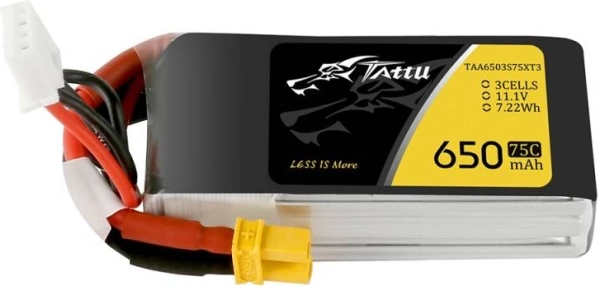Tattu LiPo-accu 650mAh 11,1V 3S 75C