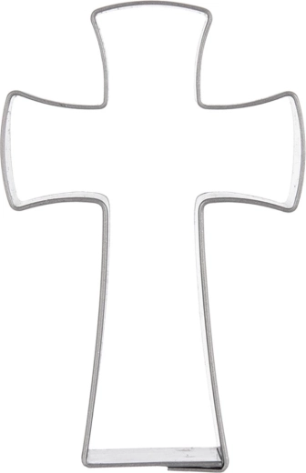 RVS koekjesuitsteker kruis 6,4 cm