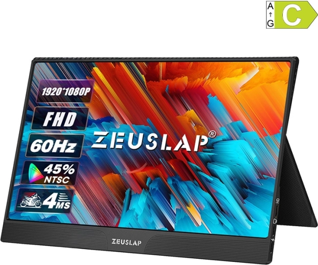 Draagbare touchscreenmonitor Zeuslap Z15ST 15,6" Full HD IPS