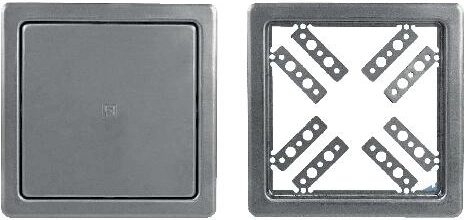 Roestvrijstalen wandluik 300 × 300 mm