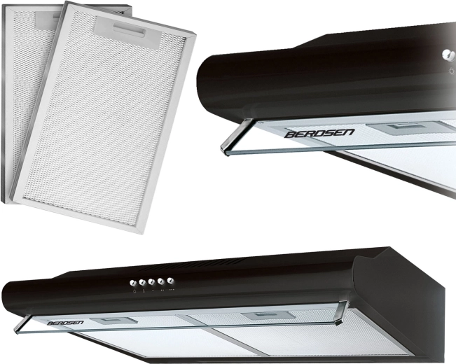Onderbouw afzuigkap 50 cm BERDSEN BE-10A zwart