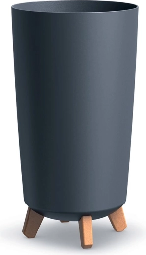 Bloempot op pootjes Gracia Tubus Slim 24 cm antraciet