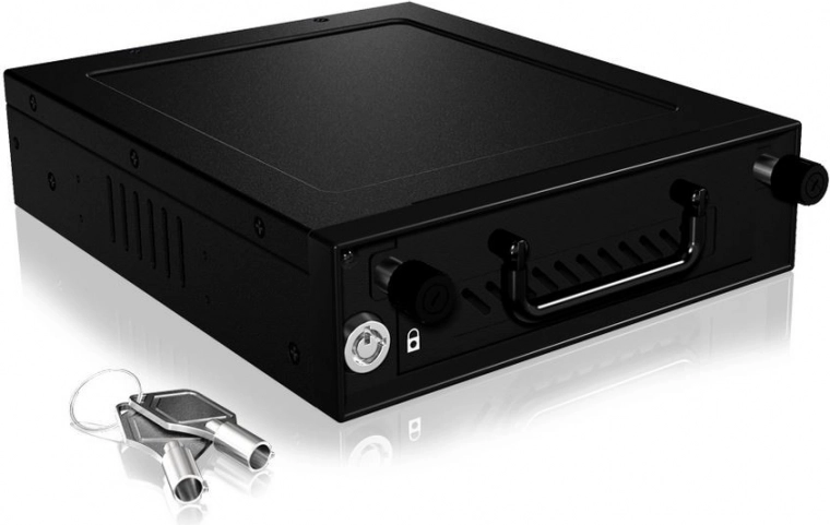 Icy Box interne kooi voor 3,5" en 2,5" HDD/SSD SATA/SAS in 5,25" bay