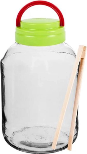 Inmaakketel met deksel en tang 3 l