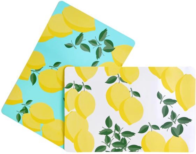 Plastic placemat TORO met fruitmotief 28,5 × 44 cm