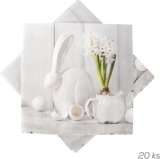 Papieren servetten met lentemotief 33 × 33 cm, 20 stuks
