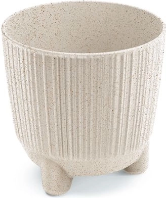 Bloempot Ryfo N Eco Wood 10,7 cm wit