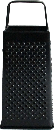 Zwart vierzijdige roestvrijstalen rasp 21 cm