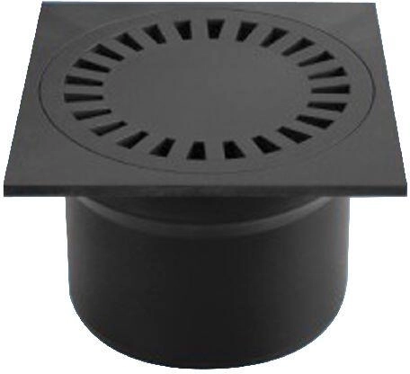Vloerafvoer onderaansluiting PVS DN 110, zwart