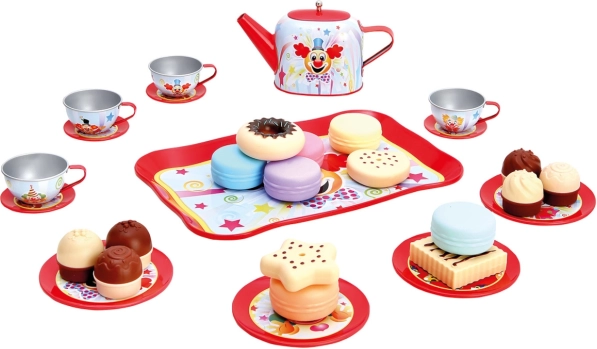 Bino kinderservies voor thee met zoetigheden