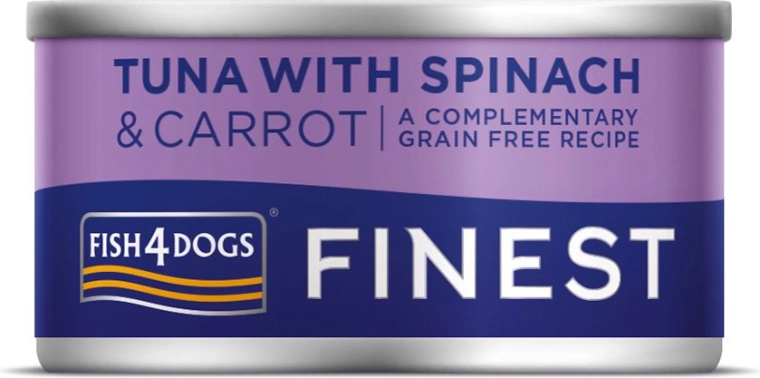 Hondenvoer in blik tonijn met wortel en spinazie 85 g