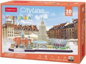 3D-puzzel CityLine panorama Warschau 159 stukjes