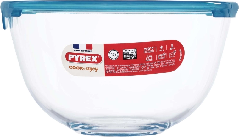 Glazen kom met deksel Pyrex 1 l, 17 cm