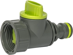 Tussenstuk met kraan 3/4" voor tuinslangen BRADAS