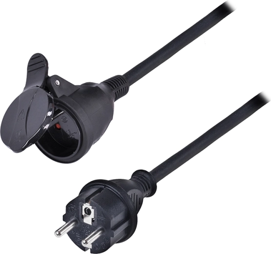 Solight verlengkabel op haspel 15 m, 1 stopcontact, IP44, H07RN-F 3G 2,5 mm² - 1 stuk