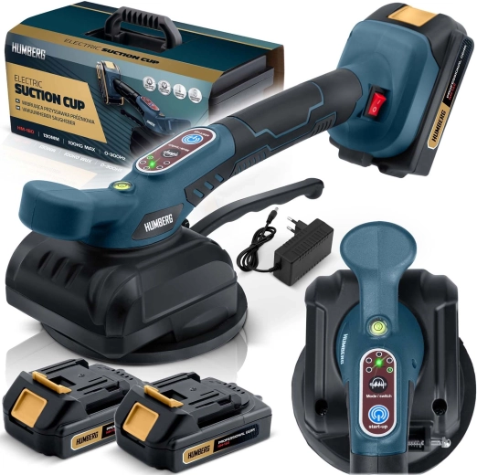 Elektrische vibrerende vacuümzuiger voor tegels HUMBERG 100 kg