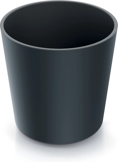 Bloempot Urbi Round met inzet 25 cm – antraciet