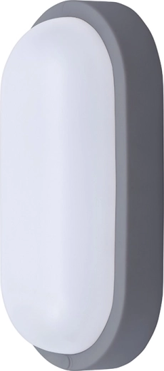 Solight ovale LED buiten- en binnenlamp 20 W 1500 lm 4000 K IP54 26 cm grijs